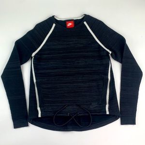 Nike Performance Black LS Activewear S Mesh Shirt